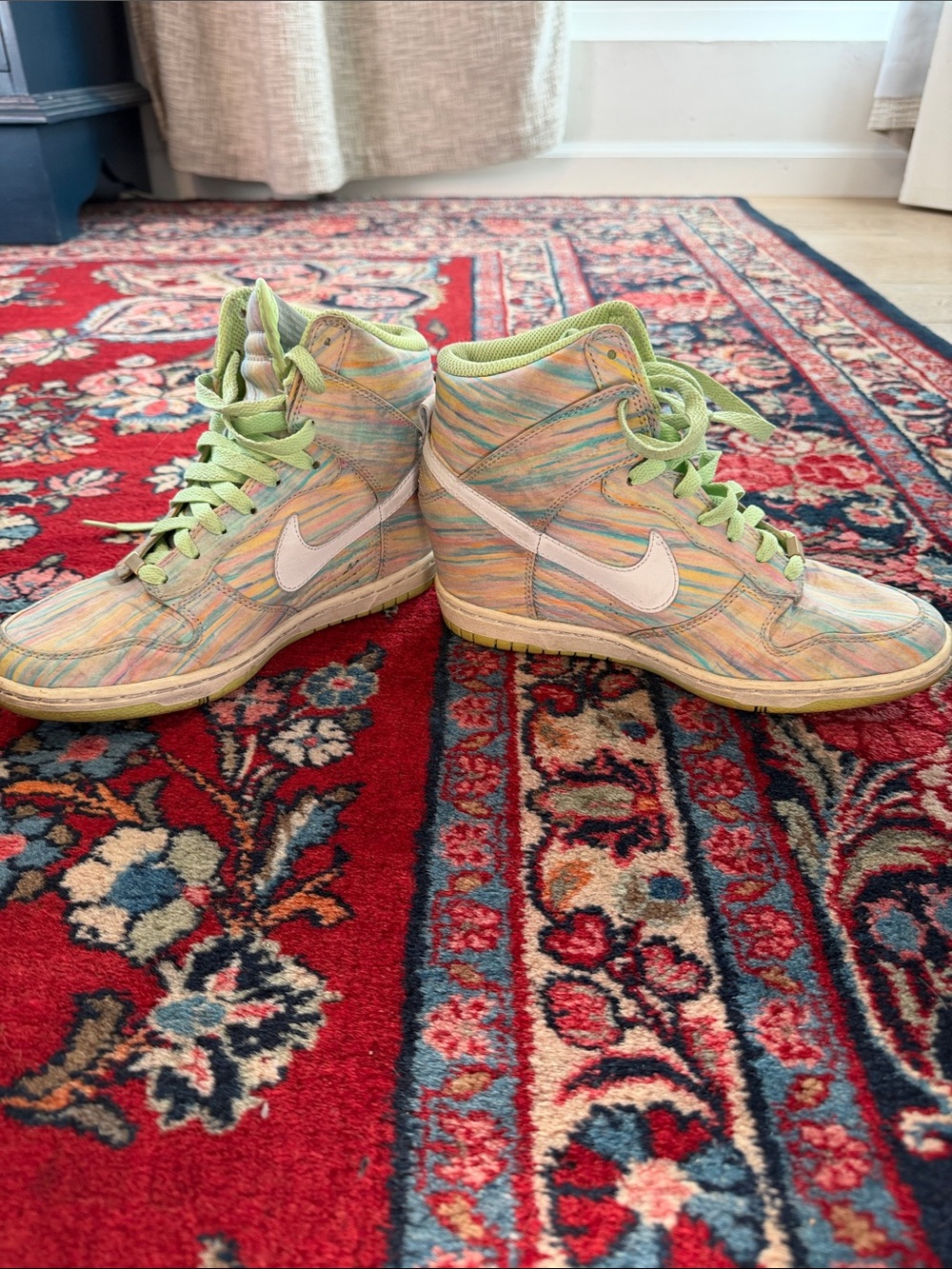 Nike Women’s Multicolor High-Top Wedge Sneakers